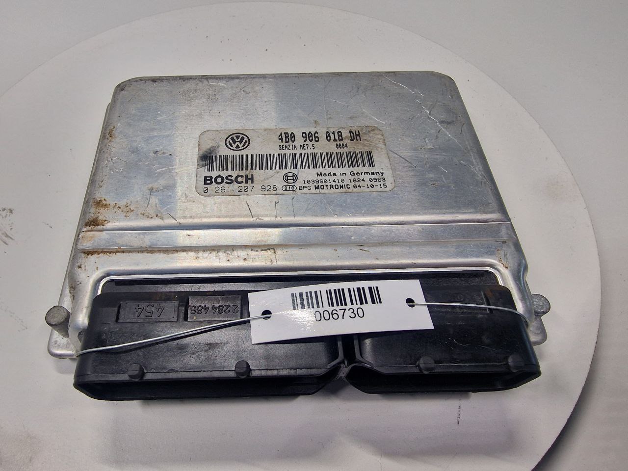 Audi A4 A4 B5 (8D2) 1994 - 2001 Блок управления двигателем 4b0906018dh, 0261207928  006730