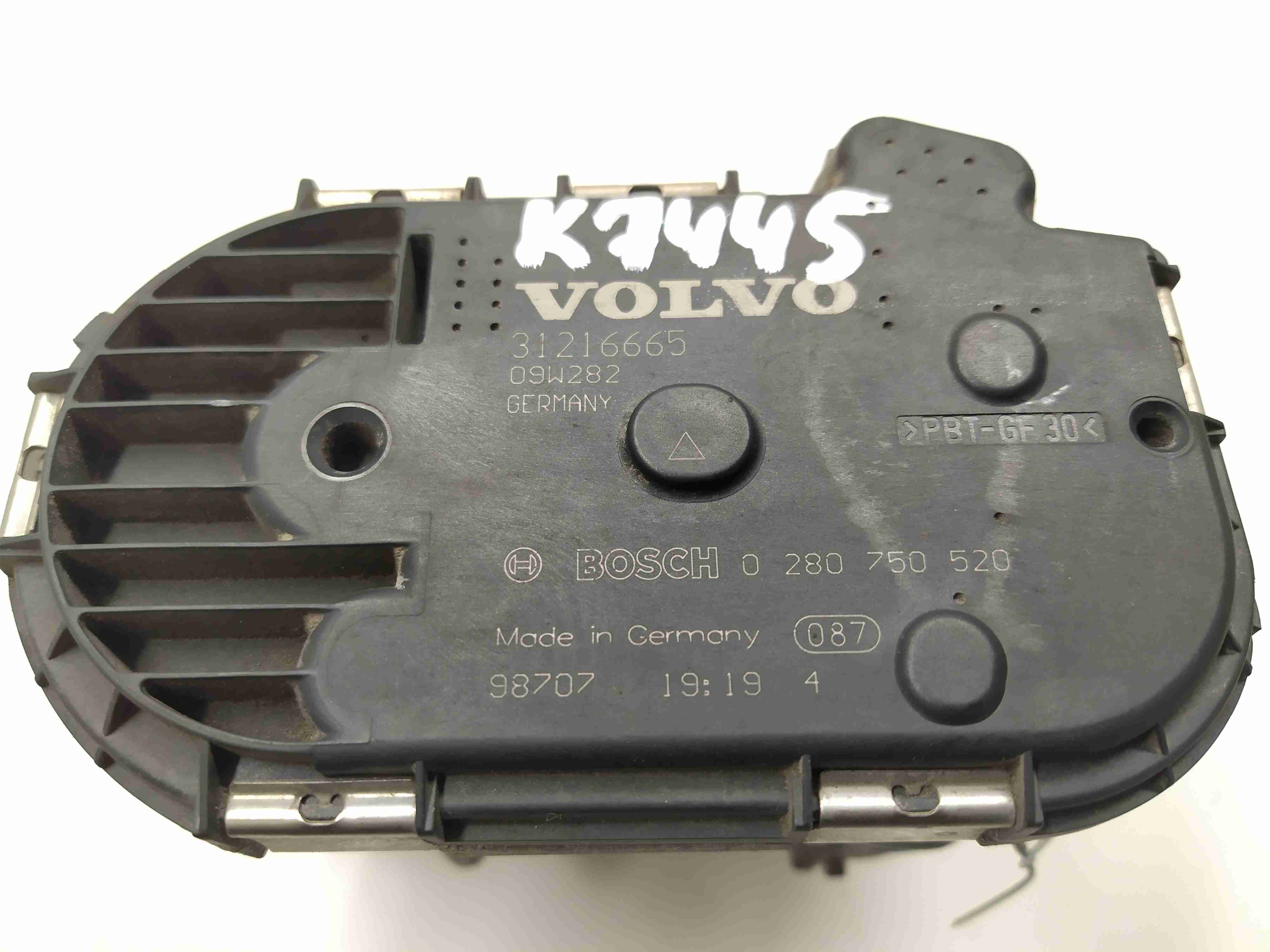 Volvo XC70 XC70 II (BZ) 2007 - 2016 Заслонка дроссельная 31216665,   0280750520  007020