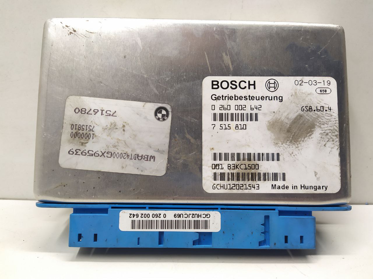 BMW 5 E39 5 E39 4 поколение [рейстайлинг] (2000-2004) Блок управления АКПП 24607516780, 7516780  008312