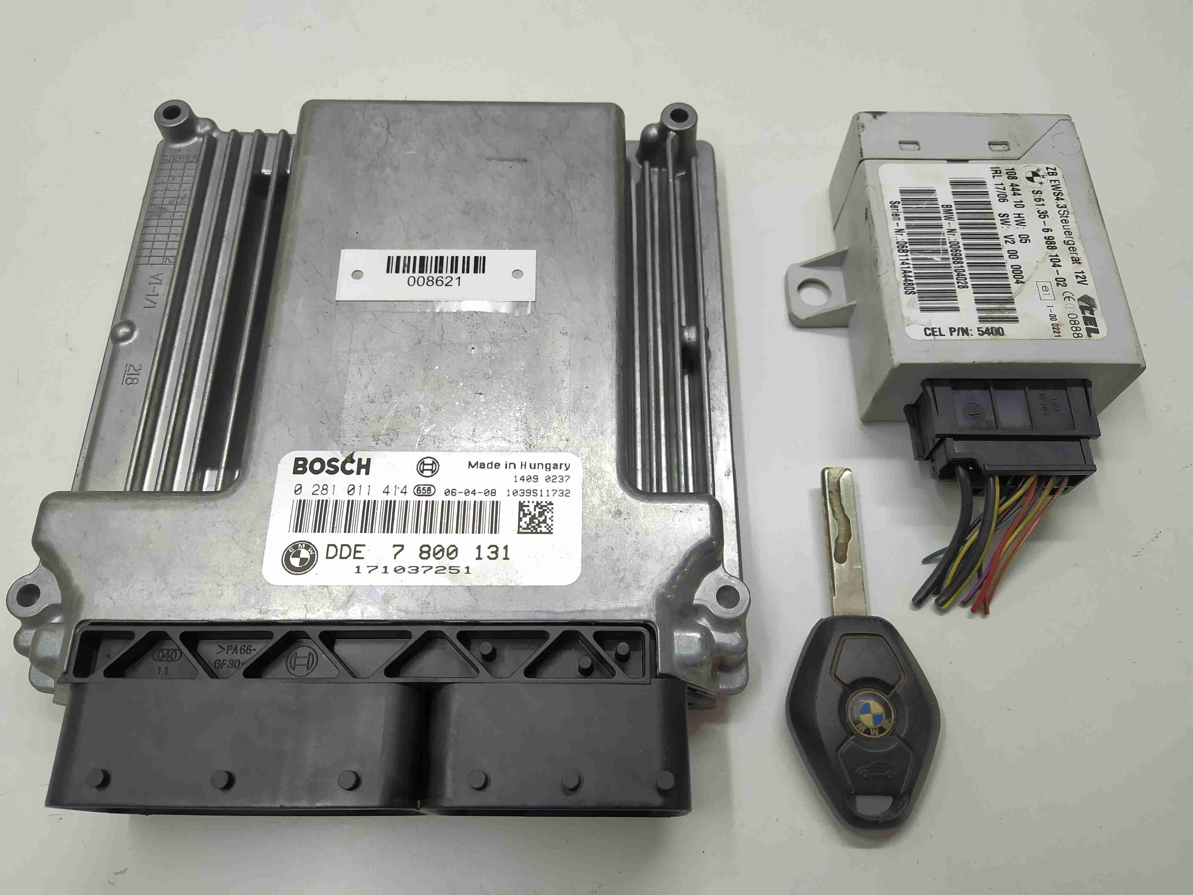 BMW X5 E53 E53 [рестайлинг] (2003-2006) Блок управления двигателем 0281011414,   13617800131,   7800131,   61356988104,   6988104,   66126955749,   6955749  008621