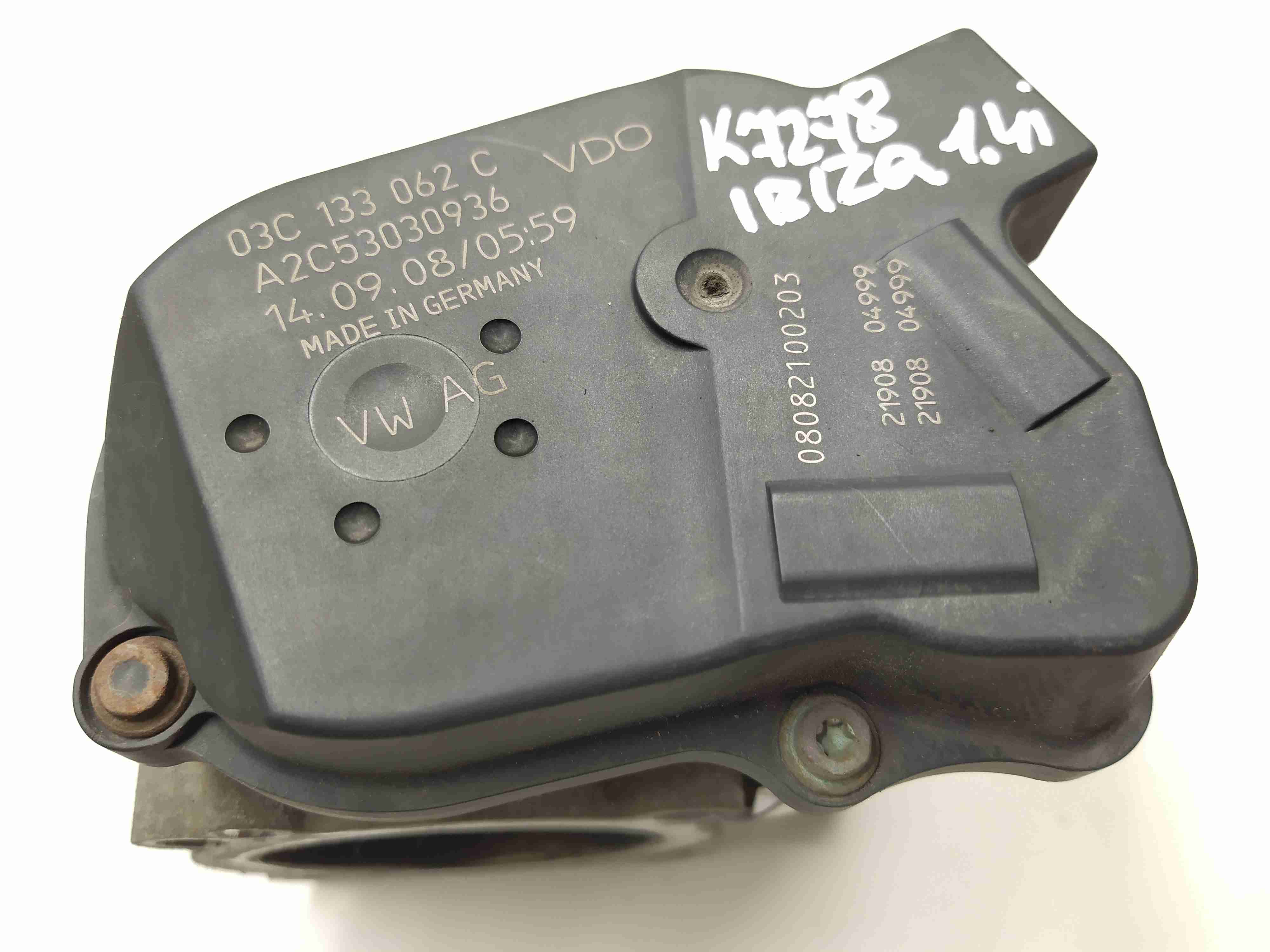 SEAT Ibiza Ibiza IV (6J,6P) 2008 - 2017 Заслонка дроссельная 03C133062C,   A2C53030936  008673