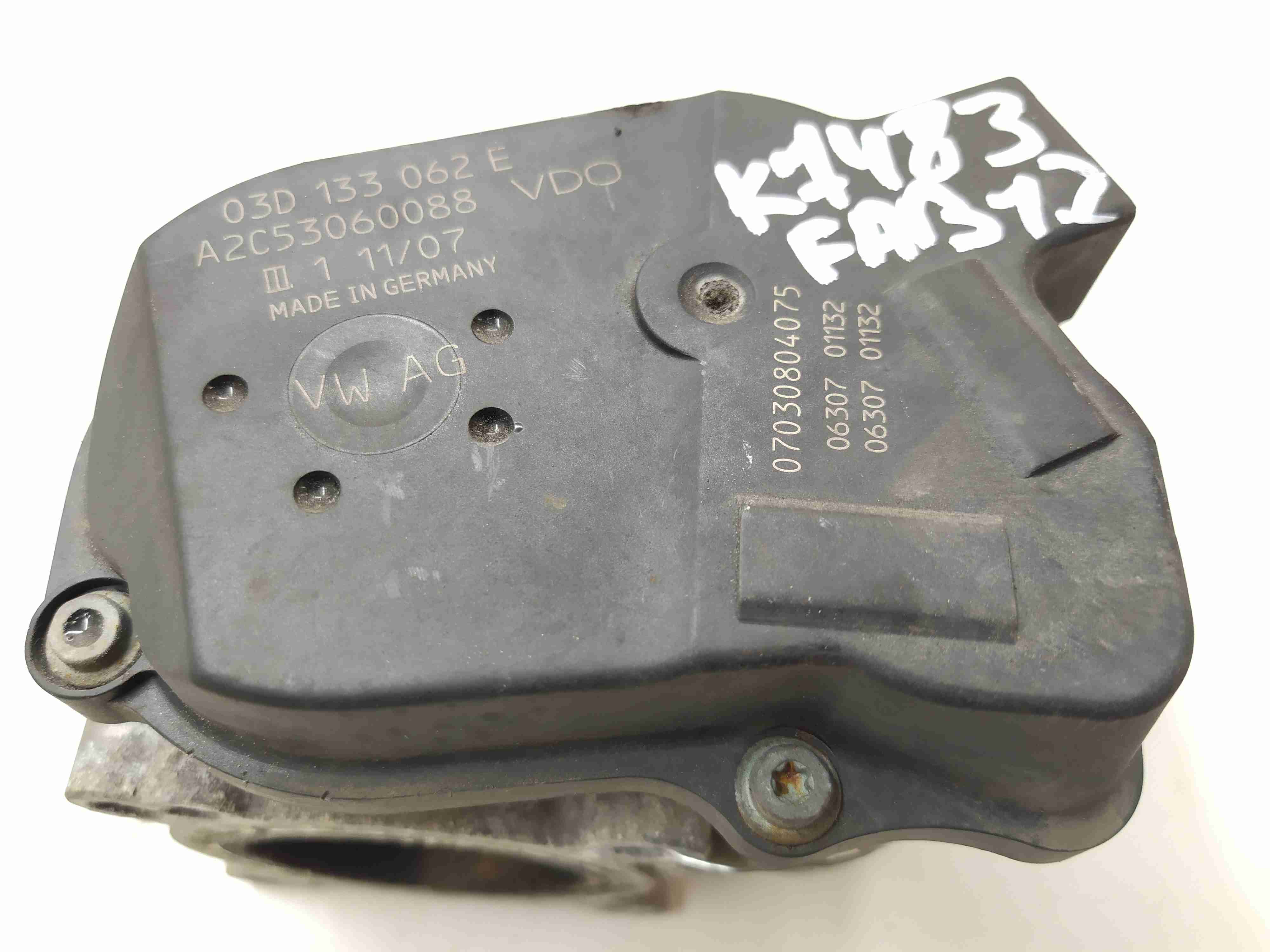 Skoda Fabia Fabia II (5J) 2007 - 2014 Заслонка дроссельная 03D133062E,  BZG,  A2C53060088  010016