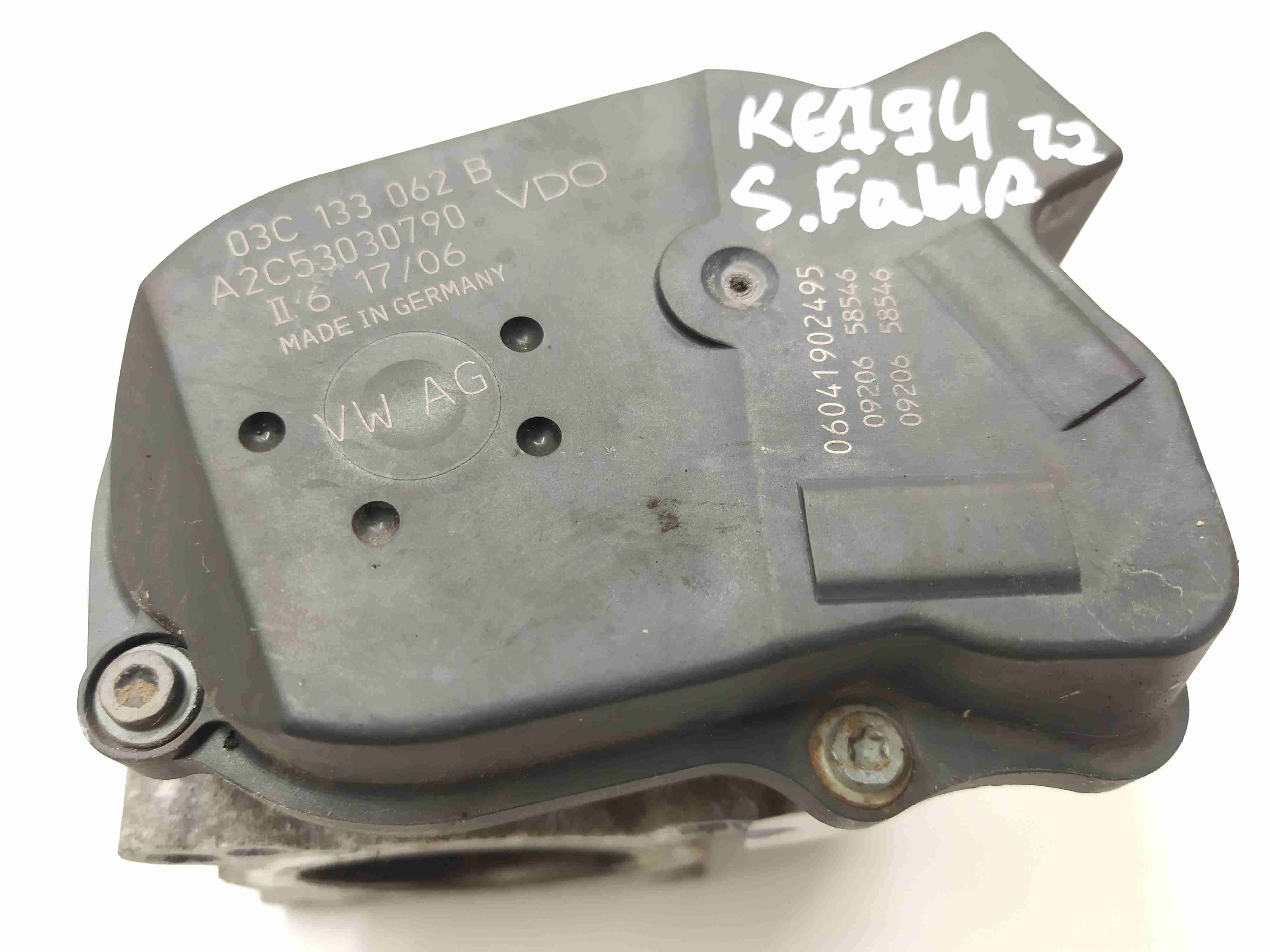 Skoda Fabia Fabia I (6Y) 1999 - 2007 Заслонка дроссельная 03C133062B,  A2C53030790  010509