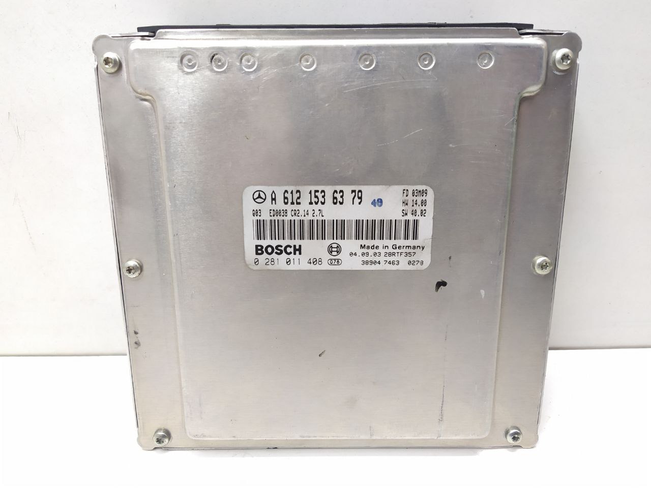 Mercedes ML W163 M-klasse (W163) 1997 - 2005 Блок управления двигателем A6121536379, 6121536379, 0281011408  019600